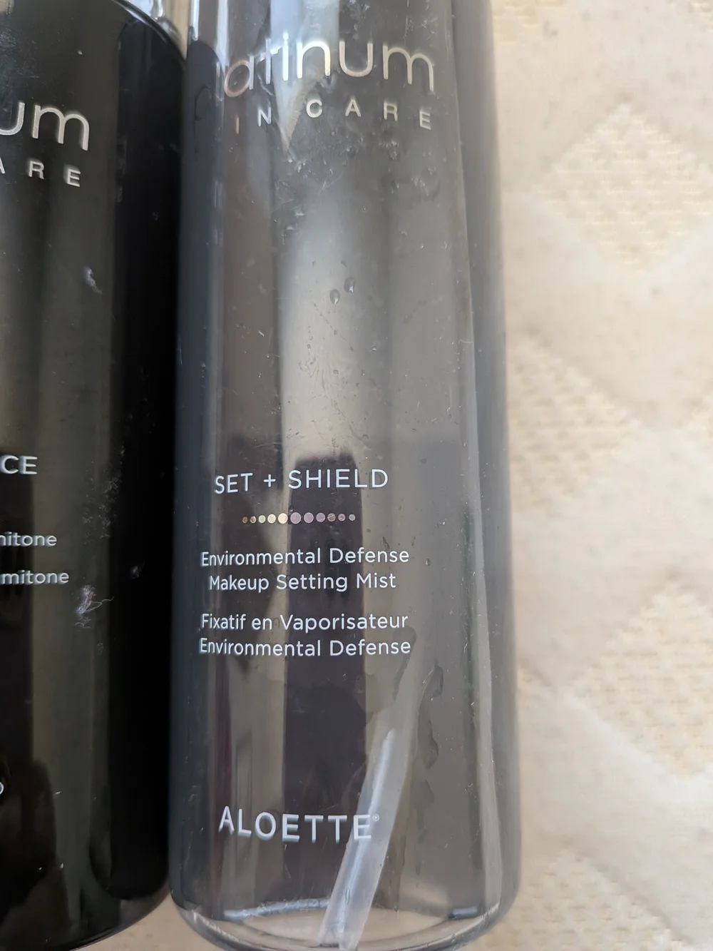 Set + Shield Makeup Setting Mist — Black